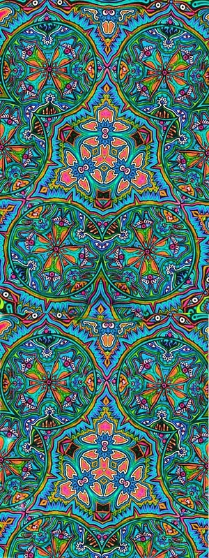 Kaleidoscope Boho Pattern Wallpaper