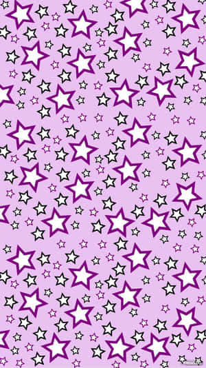 Kaleidoscopic Beauty - Purple Star Sparkles Wallpaper