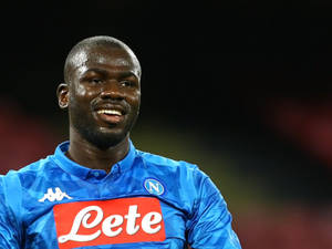 Kalidou Koulibaly With Big Smile Wallpaper