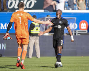 Kamal Miller And Sebastian Breza In Cf Montréal Wallpaper