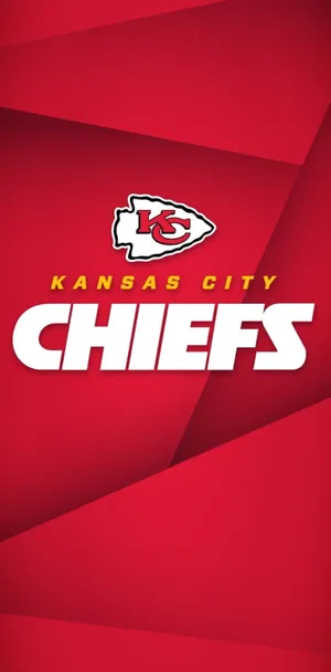 Kansas City Chiefs Logo On A Red Background Wallpaper