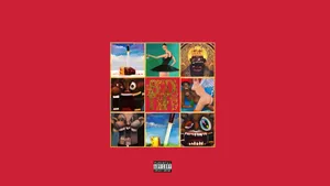 Kanye West In His Eightieth Studio Album Cover. Wallpaper