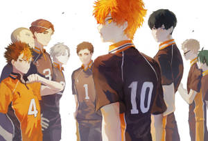 Karasuno High Haikyuu Volleyball Teams Wallpaper