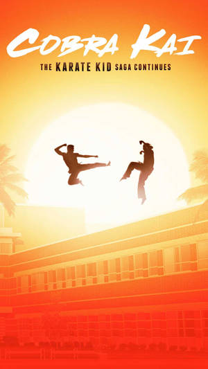 Karate Artists In Cobra Kai Phone Wallpaper