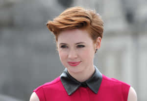 Karen Gillan With Short Hair Wallpaper