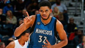 Karl-anthony Towns Minnesota Jersey Wallpaper