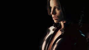 Kate Beckinsale In Her Iconic Underworld Series Wallpaper