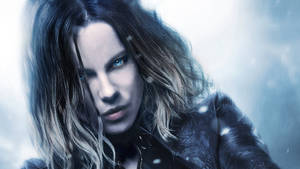 Kate Beckinsale Portraying Selene In The Underworld Movie Series Wallpaper