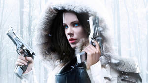 Kate Beckinsale Underworld Fictional Vampire Character Wallpaper