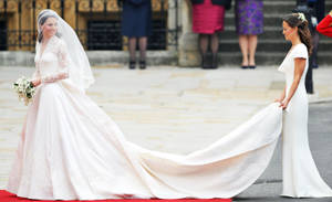 Kate Middleton Royal Wedding Dress Alexander Mcqueen Wallpaper