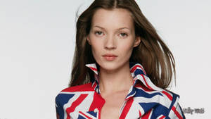 Kate Moss, Union Jack 1995 Wallpaper