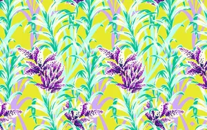 Kate Spade Floral-themed Painting Wallpaper