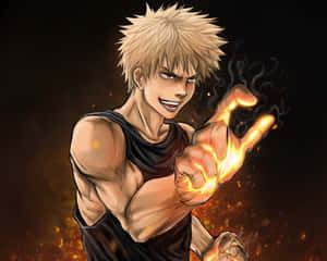 Katsuki Bakugo Power Explosion4 K Wallpaper