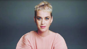 Katy Perry Smiles Brightly During Her Pixie Cut Photoshoot Wallpaper
