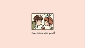 Kawaii Aesthetic Couple Computer Wallpaper