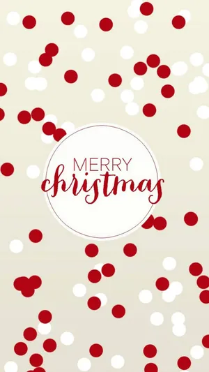 Kawaii Christmas With Dots Wallpaper