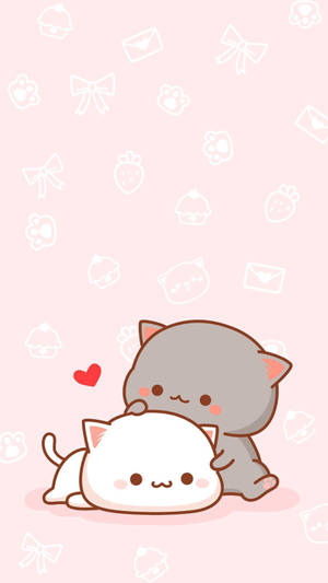 Kawaii Cute Animals Peach And Goma Wallpaper