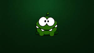 Kawaii Frog Dark Green Wallpaper