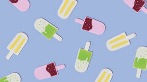 Kawaii Popsicle Laptop Wallpaper