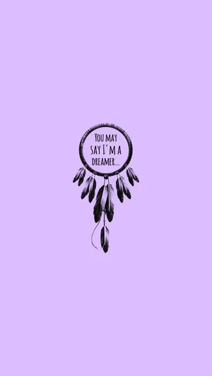 Kawaii Purple Dreamer Wallpaper