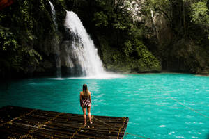 Kawasan Waterfalls View Wallpaper