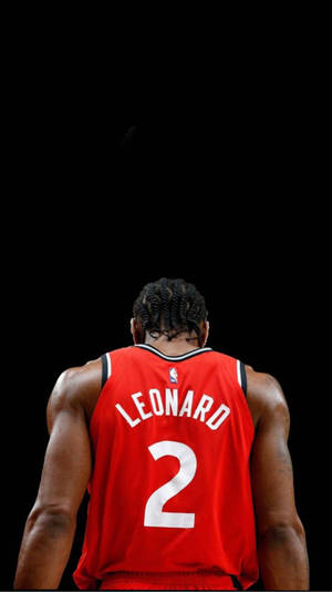 Kawhi Leonard Back Jersey Wallpaper