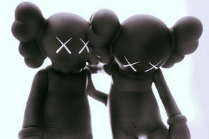 Kaws Black Along The Way Wallpaper