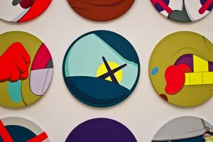 Kaws Pc Modern Fine Art Painting Wallpaper