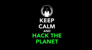 Keep Calm And Hack On Wallpaper