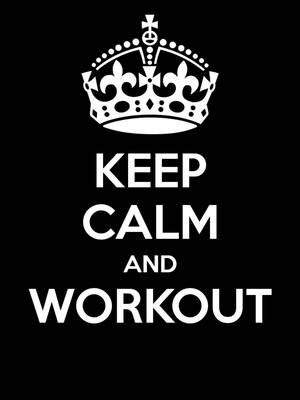 Keep Calm And Workout By Sassy Sassy Wallpaper