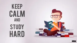 Keep Calm While Studying Wallpaper