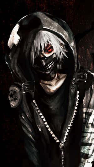 Keep Connected With The Cutting-edge Of Technology With The Kaneki Phone. Wallpaper