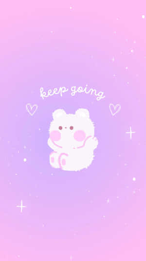 Keep Going Cute Koala Inspiration Wallpaper