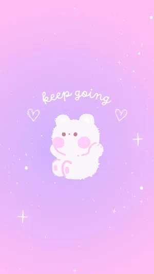 Keep Going Cute Koala Inspiration Wallpaper