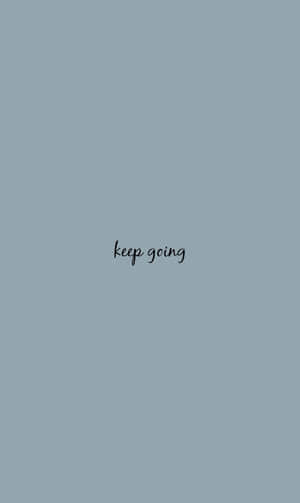 Keep Spring - A Blue Background With The Words Keep Spring Wallpaper