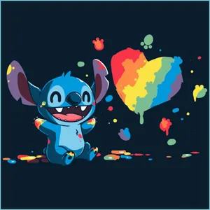 Keep Stitch Company With Stitch Computer Wallpaper