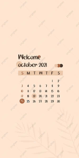 Keep Track Of Important Dates In October With This 2021 Calendar Wallpaper