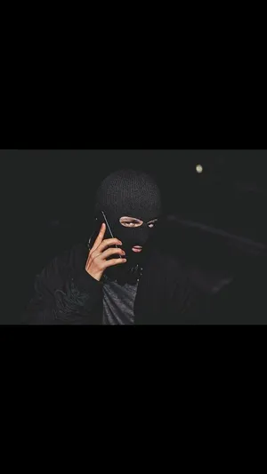 Keep Warm And Protected - Black Ski Mask Wallpaper