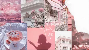 Keep Your Productivity And Motivation On High With A Stylish Pink Laptop. Wallpaper