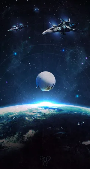 Keepsafe Your Secrets With The Custom Destiny 2 Phone Wallpaper Wallpaper