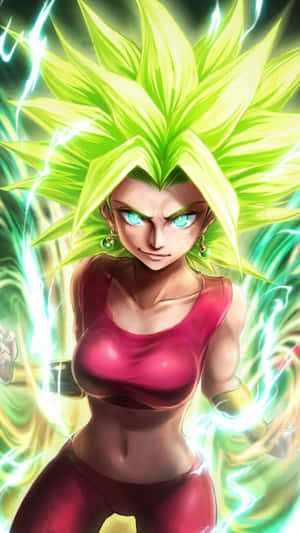 Kefla Super Saiyan Power Up Wallpaper