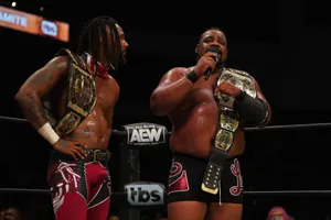 Keith Lee And Swerve Strickland - Aew Tag Team Champions Wallpaper
