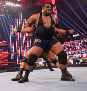 Keith Lee Vs. Drew Mcintyre Wwe Raw Wallpaper