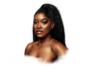 Keke Palmer Realistic Art Wallpaper