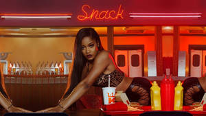 Keke Palmer Snack Music Video Wallpaper