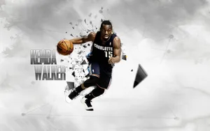 Kemba Walker Grey Geometric Artwork Wallpaper