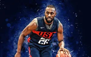 Kemba Walker Team Usa Dark Blue Wallpaper