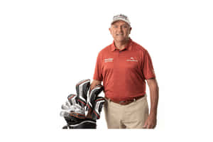 Ken Duke And Golf Clubs Wallpaper