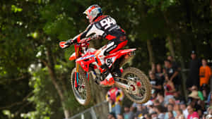 Ken Roczen Fly In Red Desktop Wallpaper