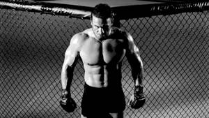 Ken Shamrock Grayscale Wallpaper